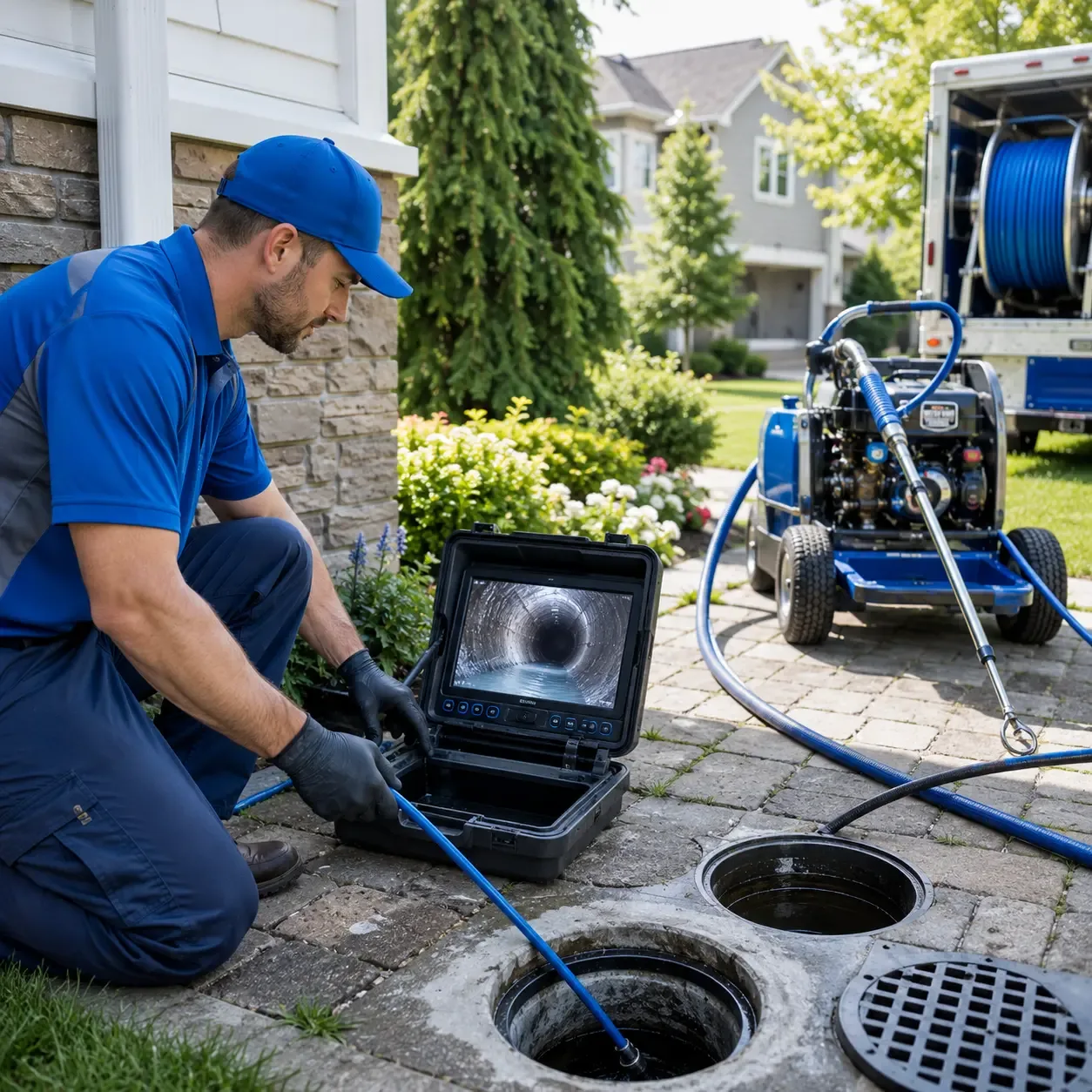 Outdoor drain cleaning professionals serving Anson, ME