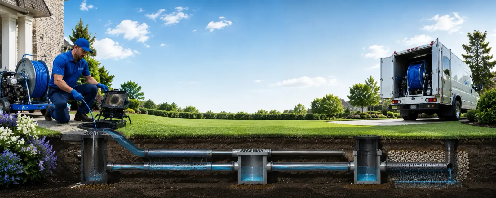 Outdoor drain cleaning information for Anson, ME